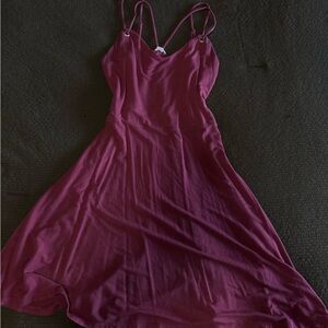 Garage Deep Pink Slip Dress